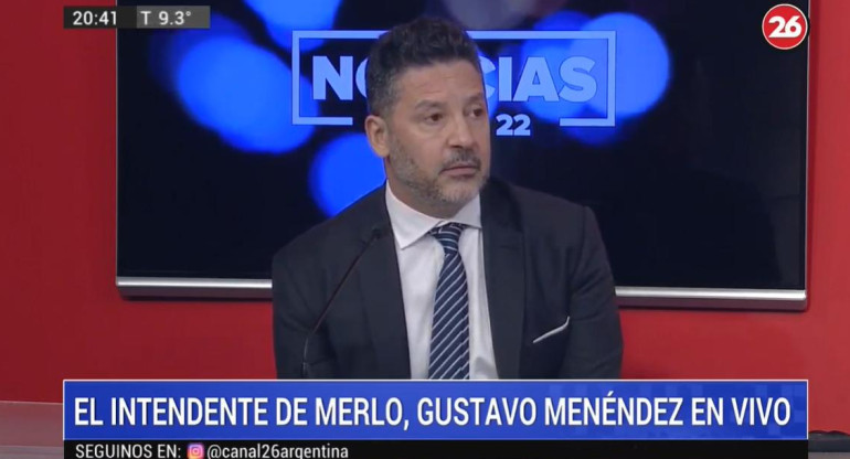 Gustavo Menéndez en Canal 26