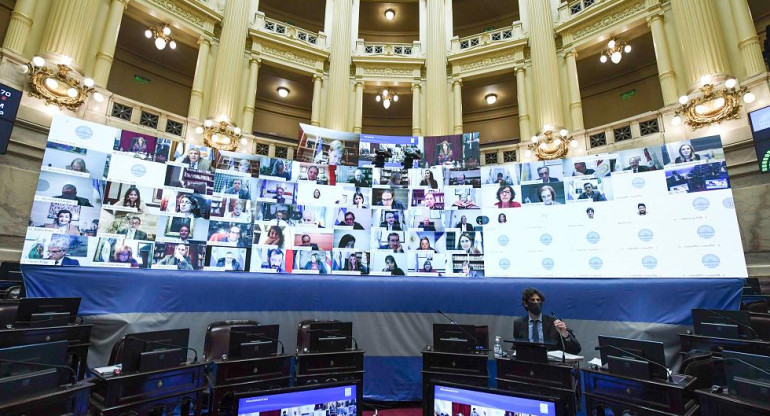 Senado, sesión virtual, NA