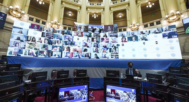 Senado, sesión virtual, NA