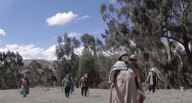 Coronavirus, protesta en Bolivia, captura video