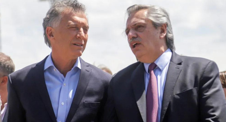 Mauricio Macri y Alberto Fernández, NA