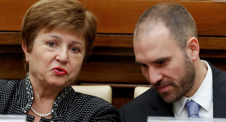 Kristalina Georgieva y Martín Guzmán, REUTERS