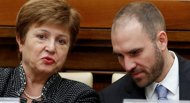 Kristalina Georgieva y Martín Guzmán, REUTERS