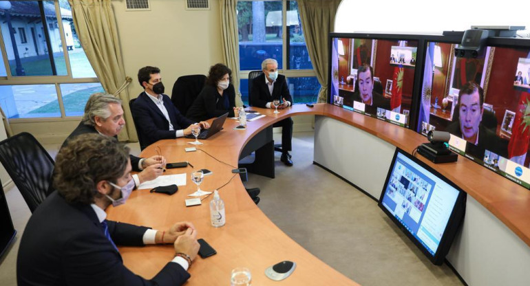 Alberto Fernández, comunicación con gobernadores, Agencia NA