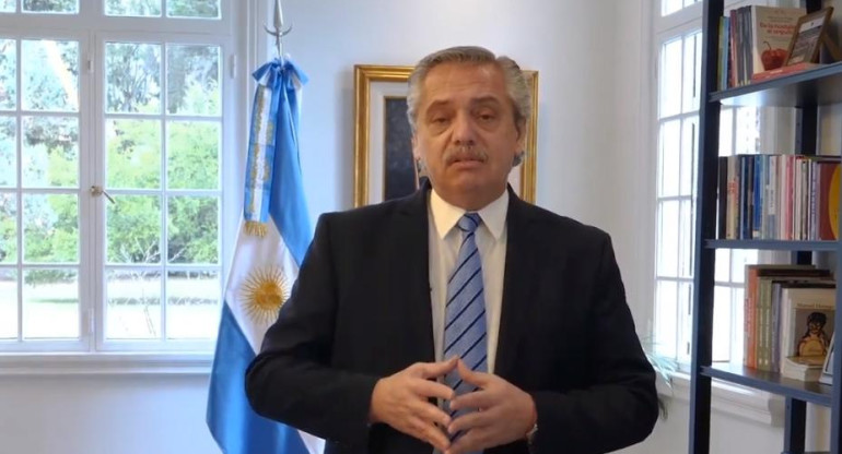 Alberto Fernández, nueva cuarentena, captura YouTube