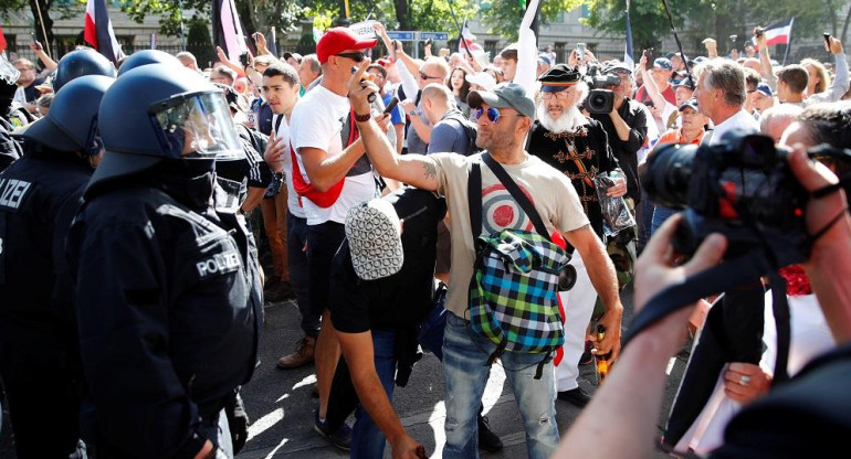 Coronavirus en Alemania, masivas protestas en Berlin contra las restricciones por Covid-19, Reuters	