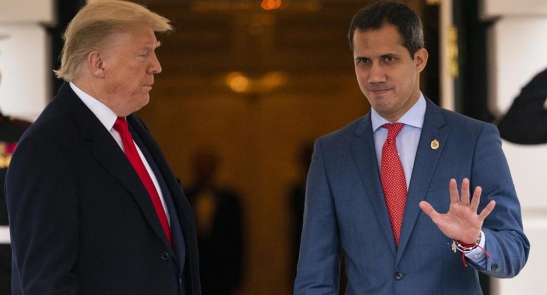 Juan Guaidó y Donald Trump