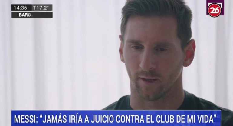 Anuncio de Lionel Messi, Canal 26