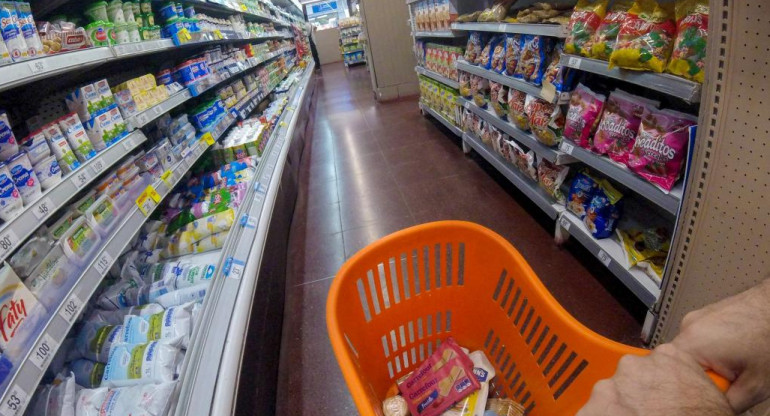 Supermercados, economía argentina, compras