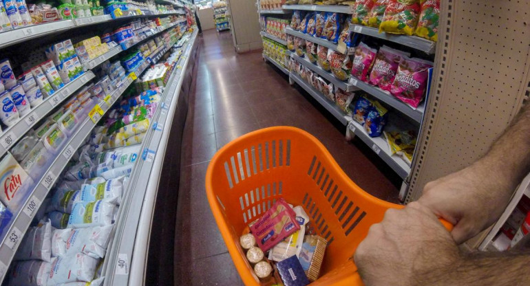 Supermercados, economía argentina, compras