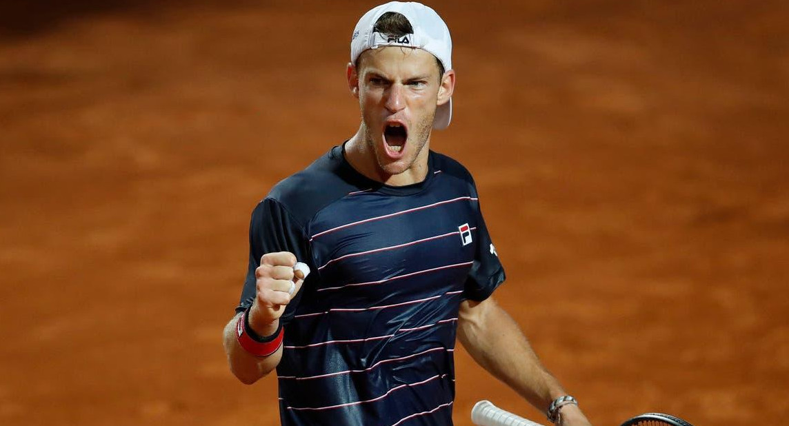 Diego Schwartzman en el Masters 1000 de Roma