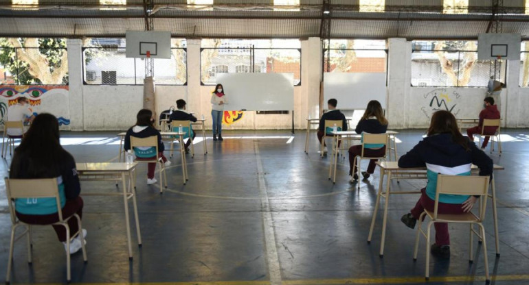 Prueba piloto en Tres de Febrero para vuelta a clases