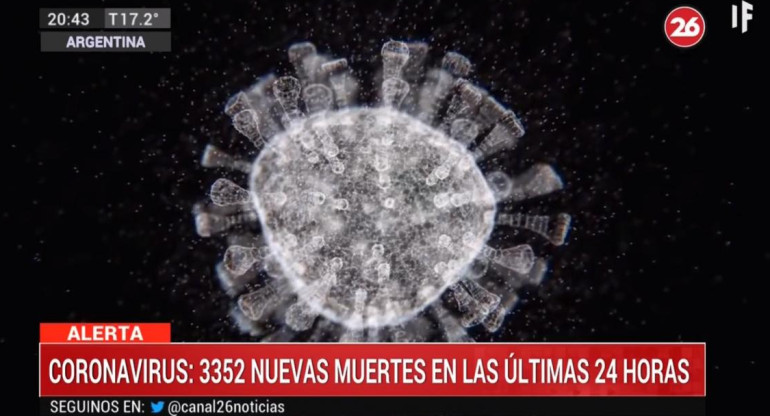 Coronavirus en Argentina, ministerio de salud, CANAL 26