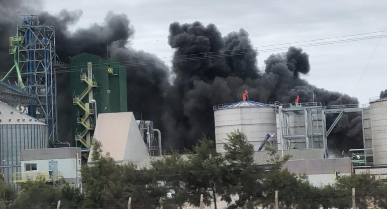 Incendio en fábrica de Córdoba