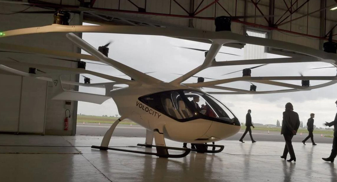 Taxis voladores, Francia. Foto: AFP.