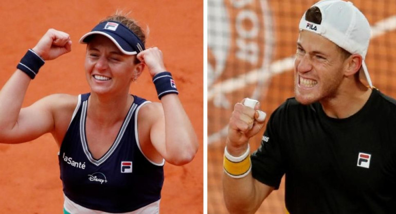 Nadia Podoroska y Diego Schwartzman, tenis, Roland Garros, REUTERS