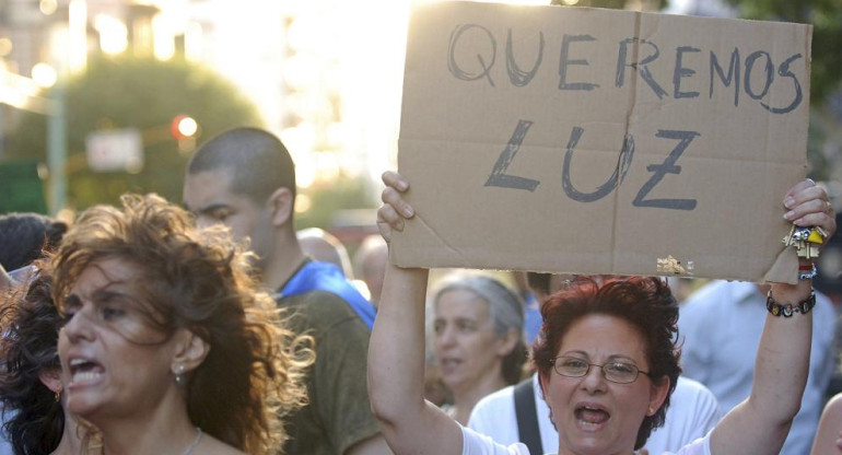 Cortes de luz, protesta de vecinos, reclamos, NA