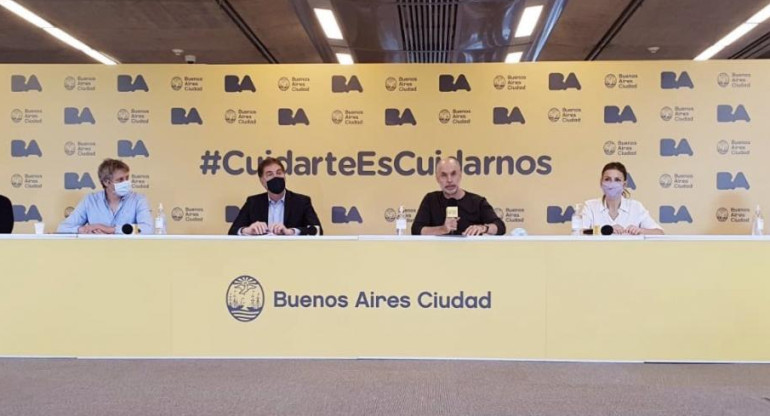 Larreta, Santilli y equipo de La Ciudad de Buenos Aires, TWITTER