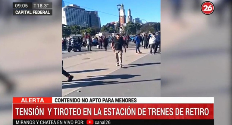 Tensión y Tiroteo en Retiro