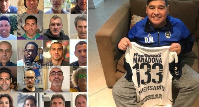 VIDEO] Conmovedor saludo de Zidane a Diego Maradona por su