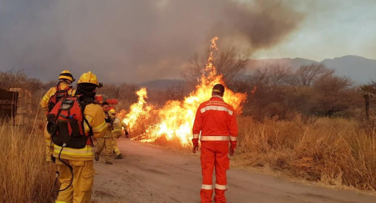 Incendios forestales en Córdoba, NA