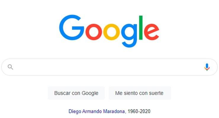 Google por Maradona