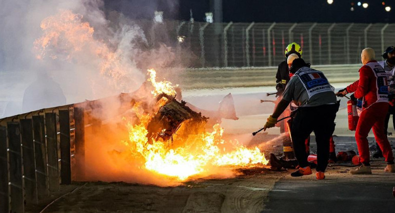 Fórmula 1, accidente de Roman Grosjean, Bahrein, Reuters