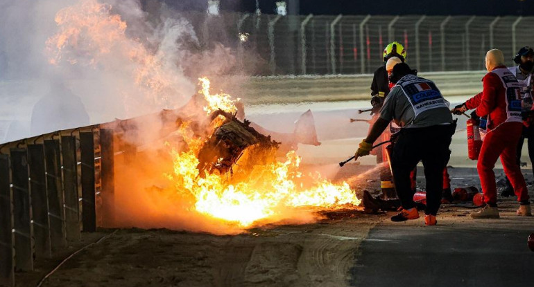 Fórmula 1, accidente de Roman Grosjean, Bahrein, Reuters