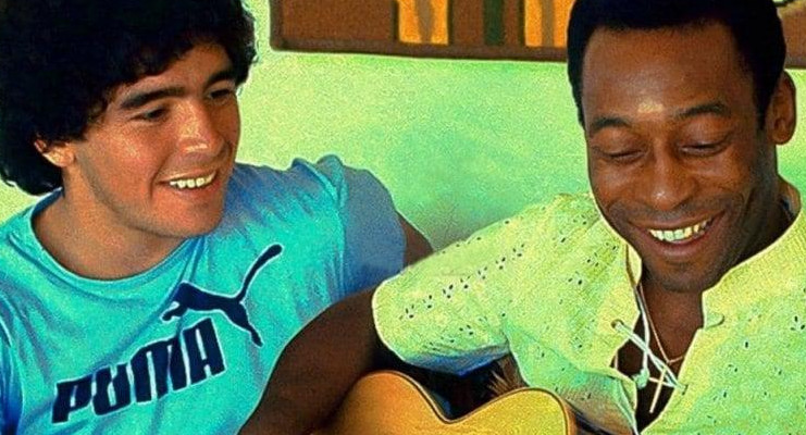 Diego Maradona y Pelé, Google