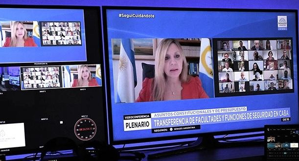 Senado, sesión virtual, teleconferencia