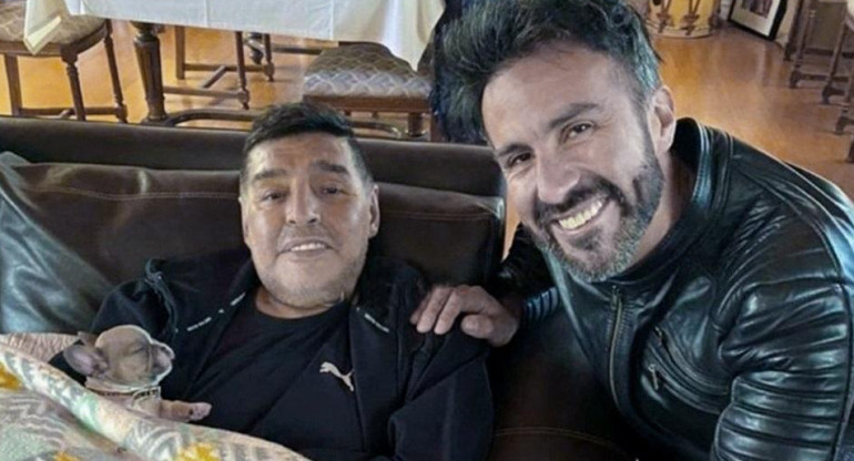 Diego Maradona y Leopoldo Luque