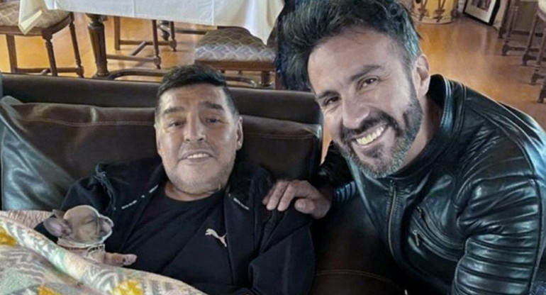 Diego Maradona y Leopoldo Luque