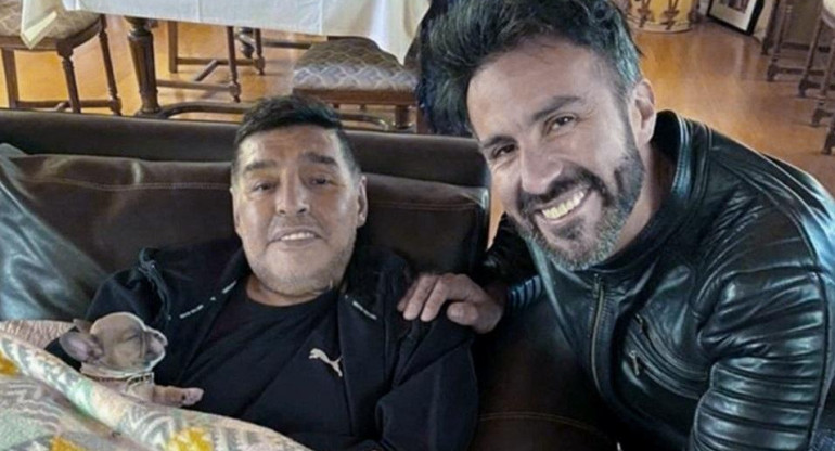 Diego Maradona y Leopoldo Luque