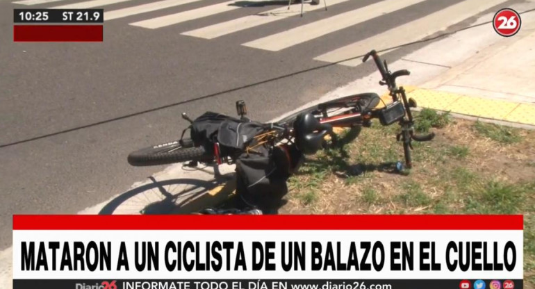 Asesinaron a ciudadano armenio en Retiro, le dispararon en el cuello y le robaron la bicicleta, CANAL 26	