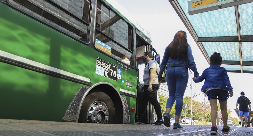 Colectivos, transporte público de pasajeros, Foto NA