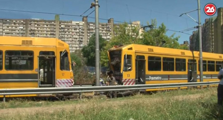 Choque de dos formaciones del Premetro en Villa Lugano, Canal 26	