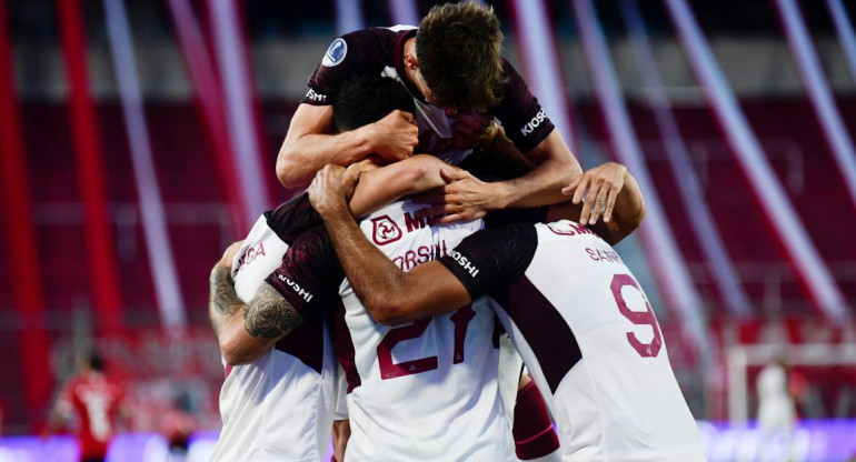 Festejo de Lanús en Copa Sudamericana, REUTERS