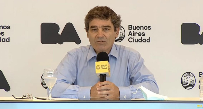 Fernán Quirós, ministerio de salud porteño, captura de video YouTube