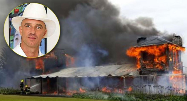 Incendio en la casa de Alan Faena en Uruguay