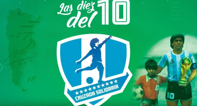 Las diez del 10, la cruzada de Maradona llega a Corrientes, para celebrar la Navidad