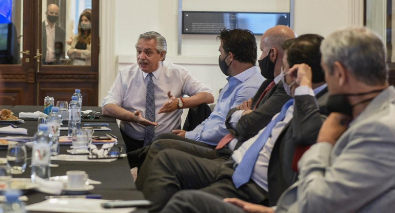 Alberto Fernández, presidente de Argentina, reunión de gabinete, NA