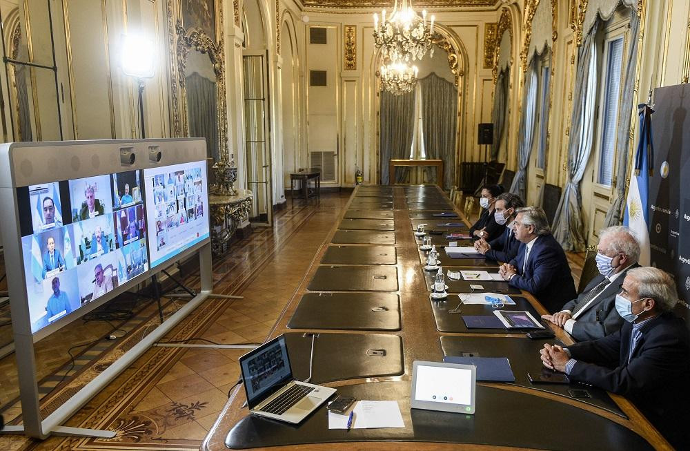 Alberto Fernández, gobernadores de provincias, videoconferencia, NA