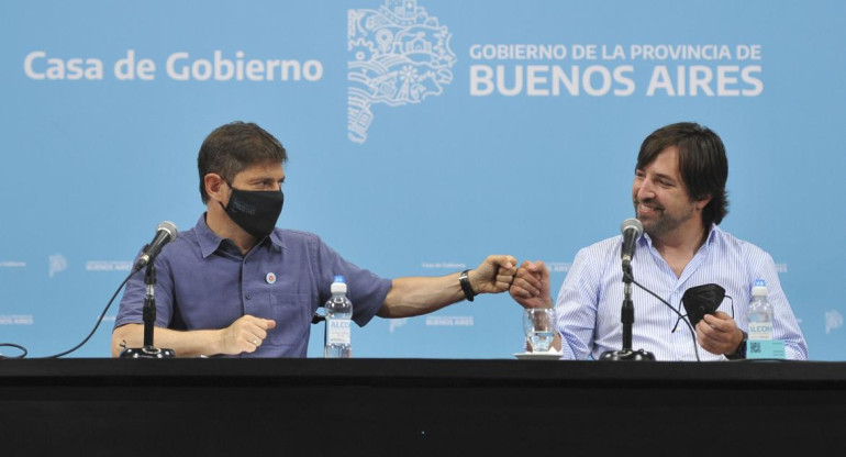 Conferencia de prensa de Axel Kicillof y Nicolás Kreplak, AGENCIA NA