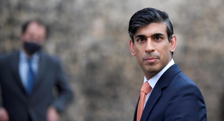 Rishi Sunak, Ministro de finanzas británico, Reuters.