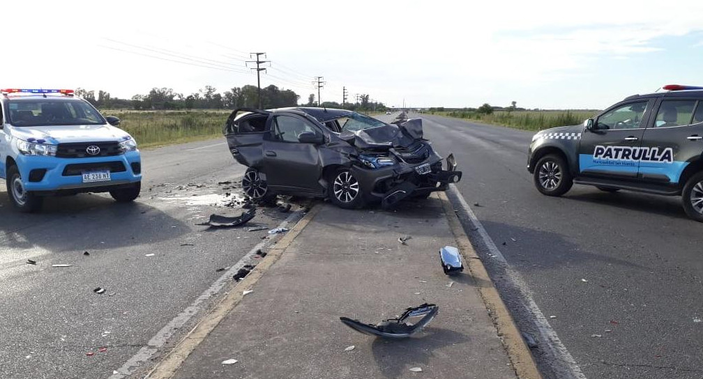 Accidente de tránsito, choque, colisión en la ruta, NA