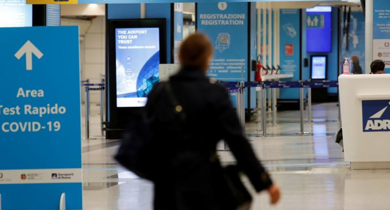 Aeropuerto de Fiumicino Roma, Italia, Pandemia, Reuters.