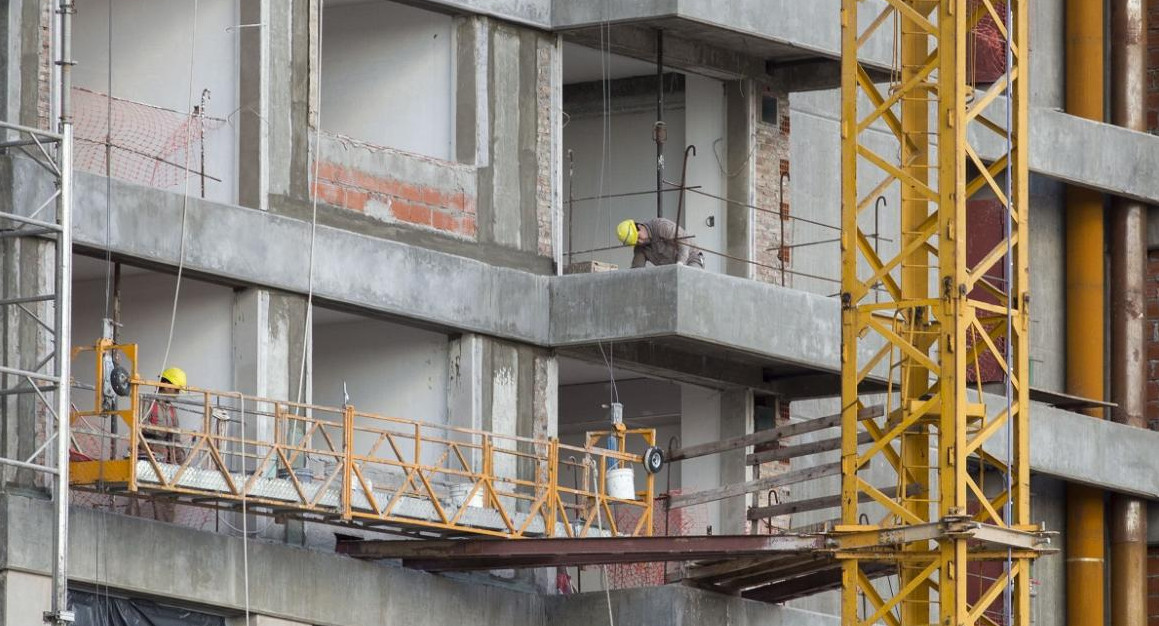 Construcción, obra en construcción, materiales para la construcción, Foto NA