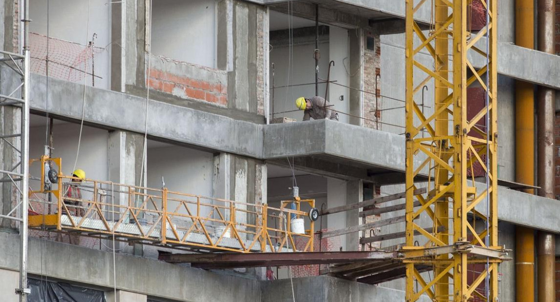 Construcción, obra en construcción, materiales para la construcción, Foto NA