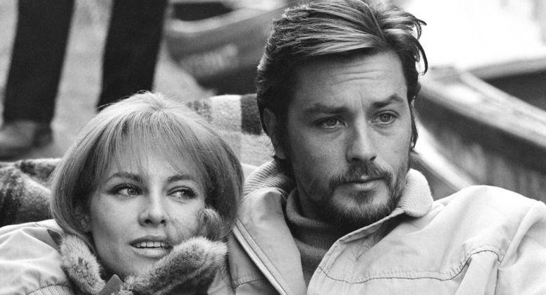 Nathalie Delon y Alain Delon