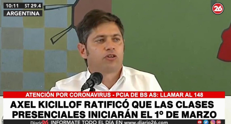 Axel Kicillof, gobernador Provincia de Buenos Aires